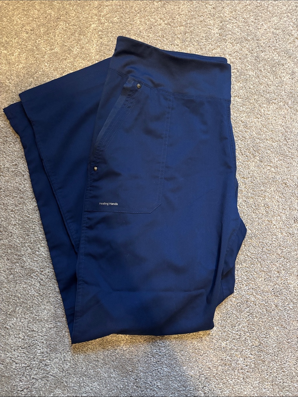 healing Hands Women’s Navy Scrub Pants (L)